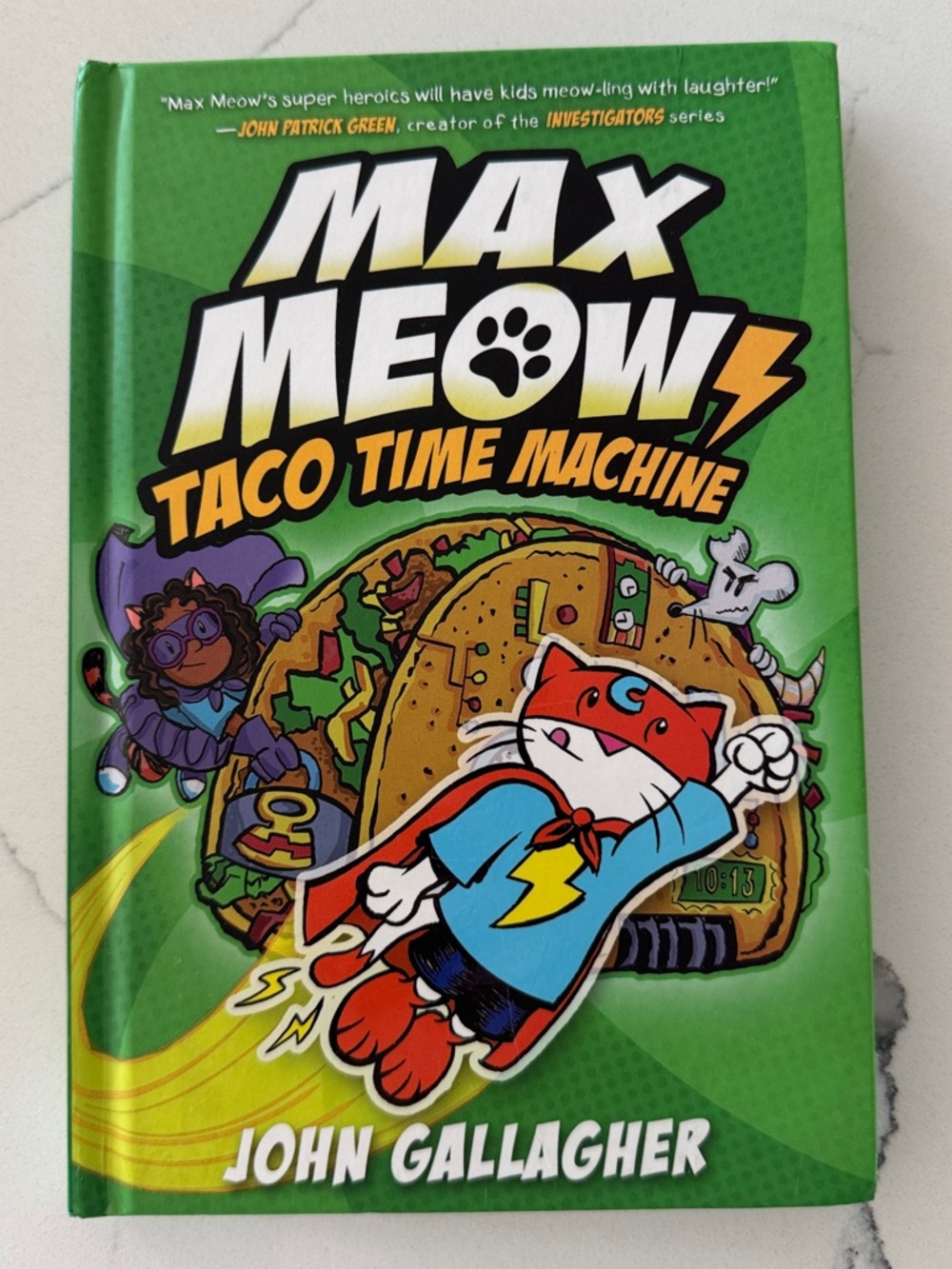 “Max Meow: Taco Time Machine” Hardback Book